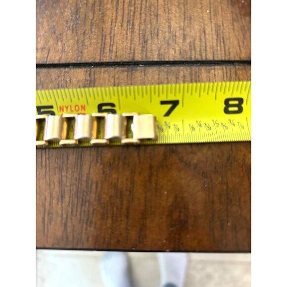 Vintage Helbros Womens 10K RGP Wristwatch 1/20 12K GF Band Non-Functioning - Picture 13 of 14